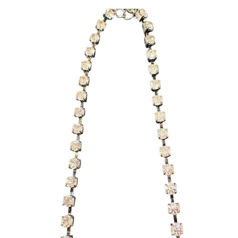 Loren Ralph Loren Silver Rhinestone Necklace - Picture 5 of 8